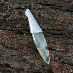 Ava Light Green Abstract Tiny Pendant