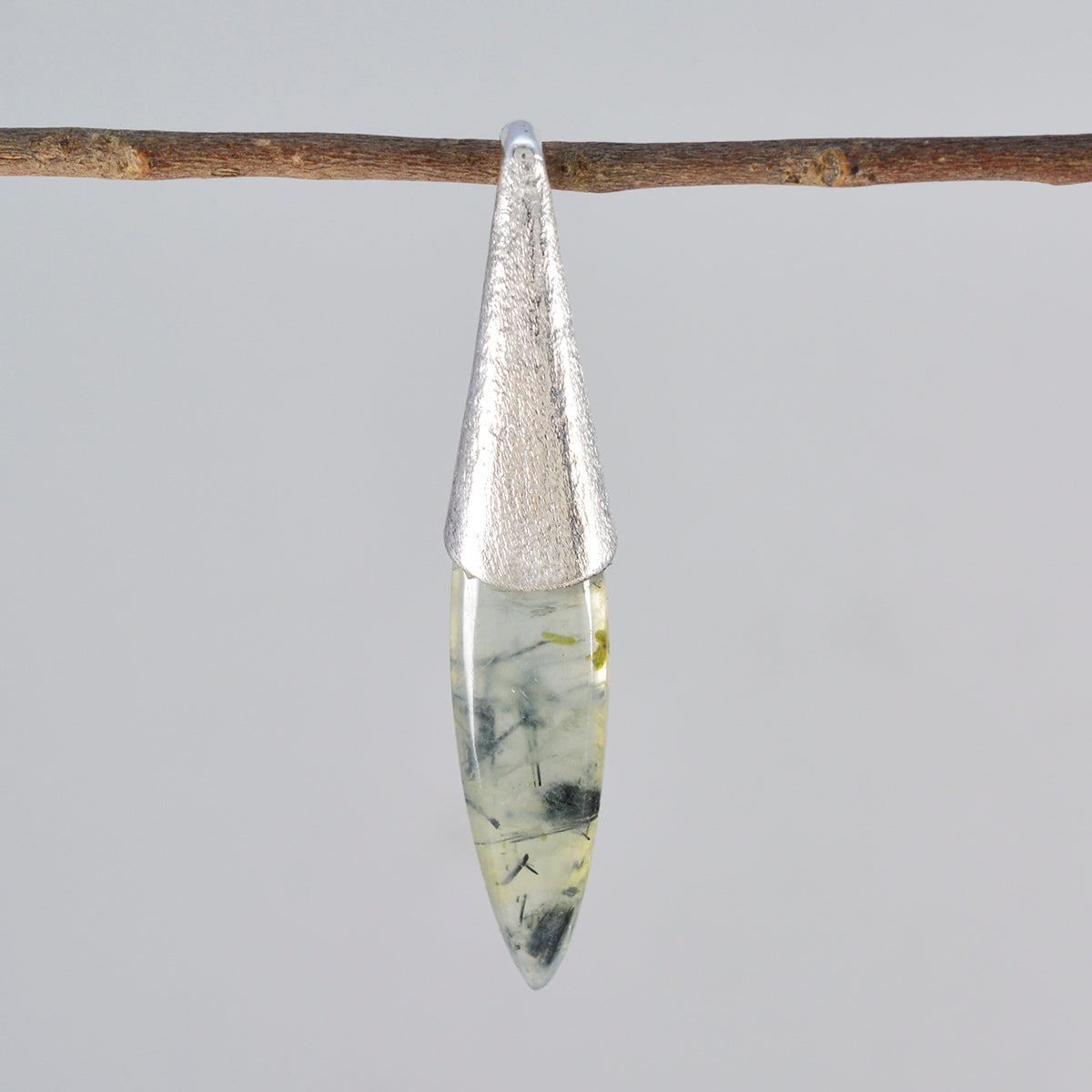 Ava Light Green Abstract Tiny Pendant
