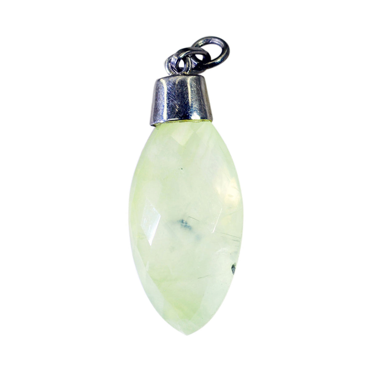 Ellie Light Green Modern Delicate Pendant Prehnite Light Green Light Green