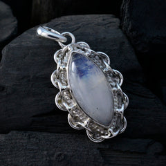 Ivana White Rope-Wire Edgy Pendant