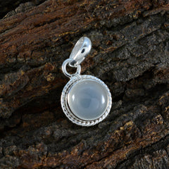 Pilar White Rope-Wire Whisper-thin Pendant
