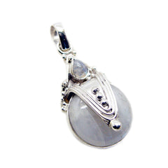 Ángeles White Rope-Wire Statement Pendant