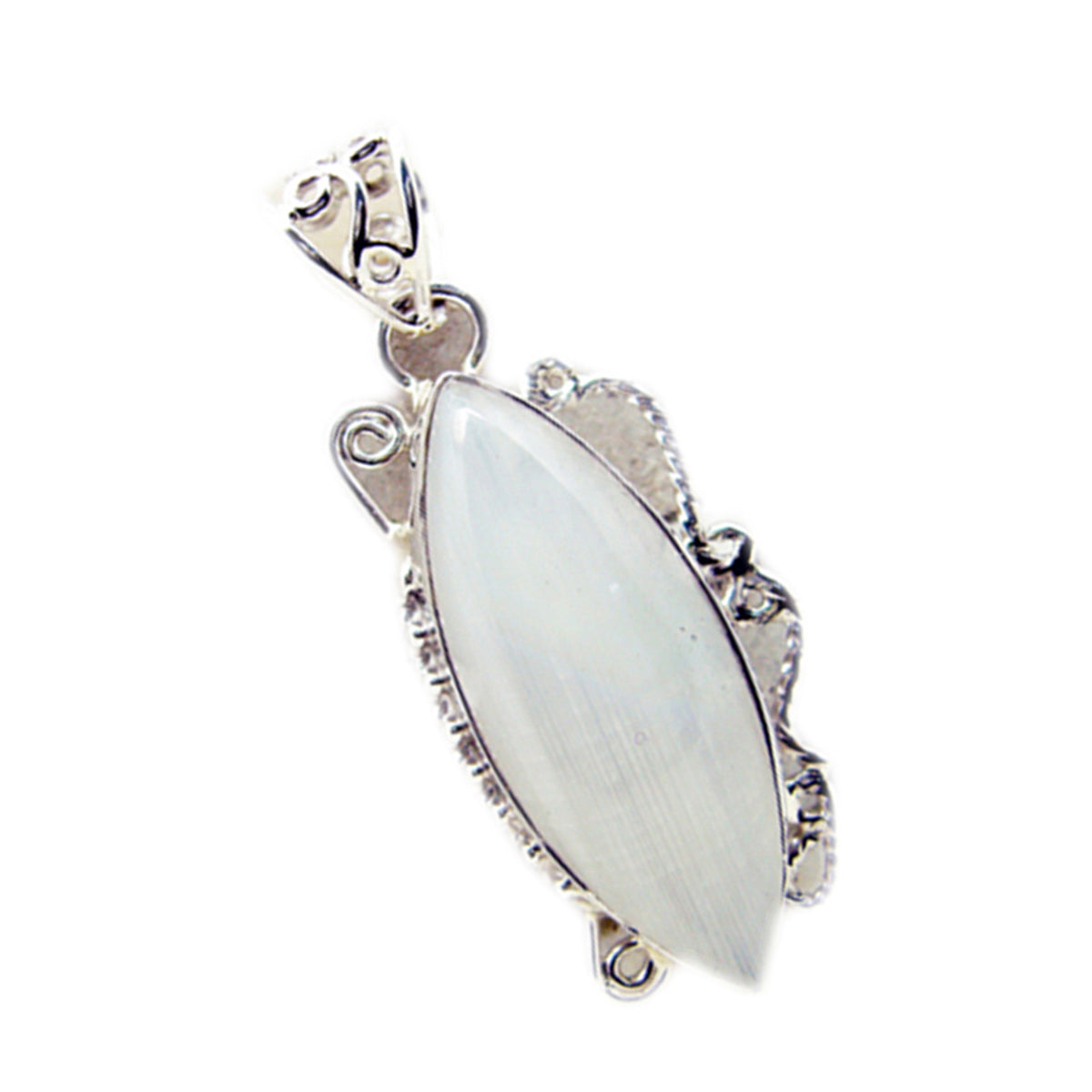 Andrea White Rope-Wire Statement Pendant