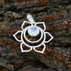 Isabelle White Rope-Wire Delicate Pendant