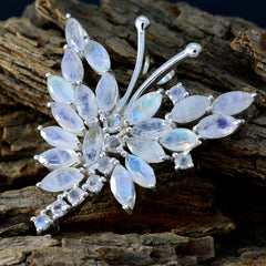 Lili White Glamorous Statement Pendant