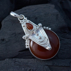 Antonia Red Rope-Wire Statement Pendant