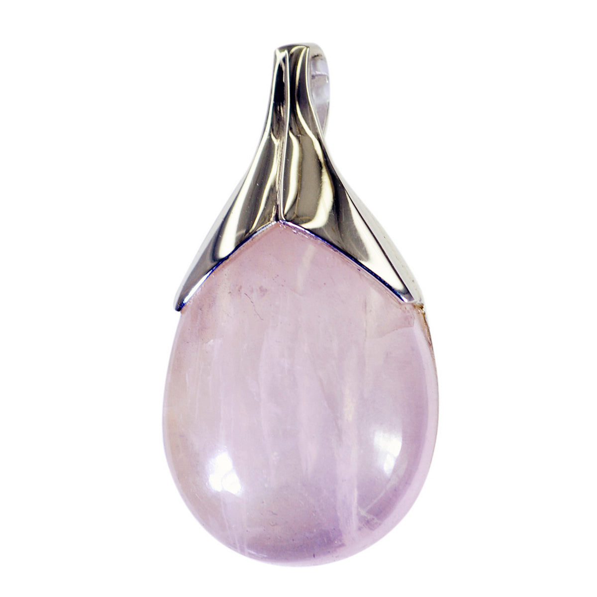 Hanna Pink Graceful Mid-weight Pendant Rose Quartz Pink Pink