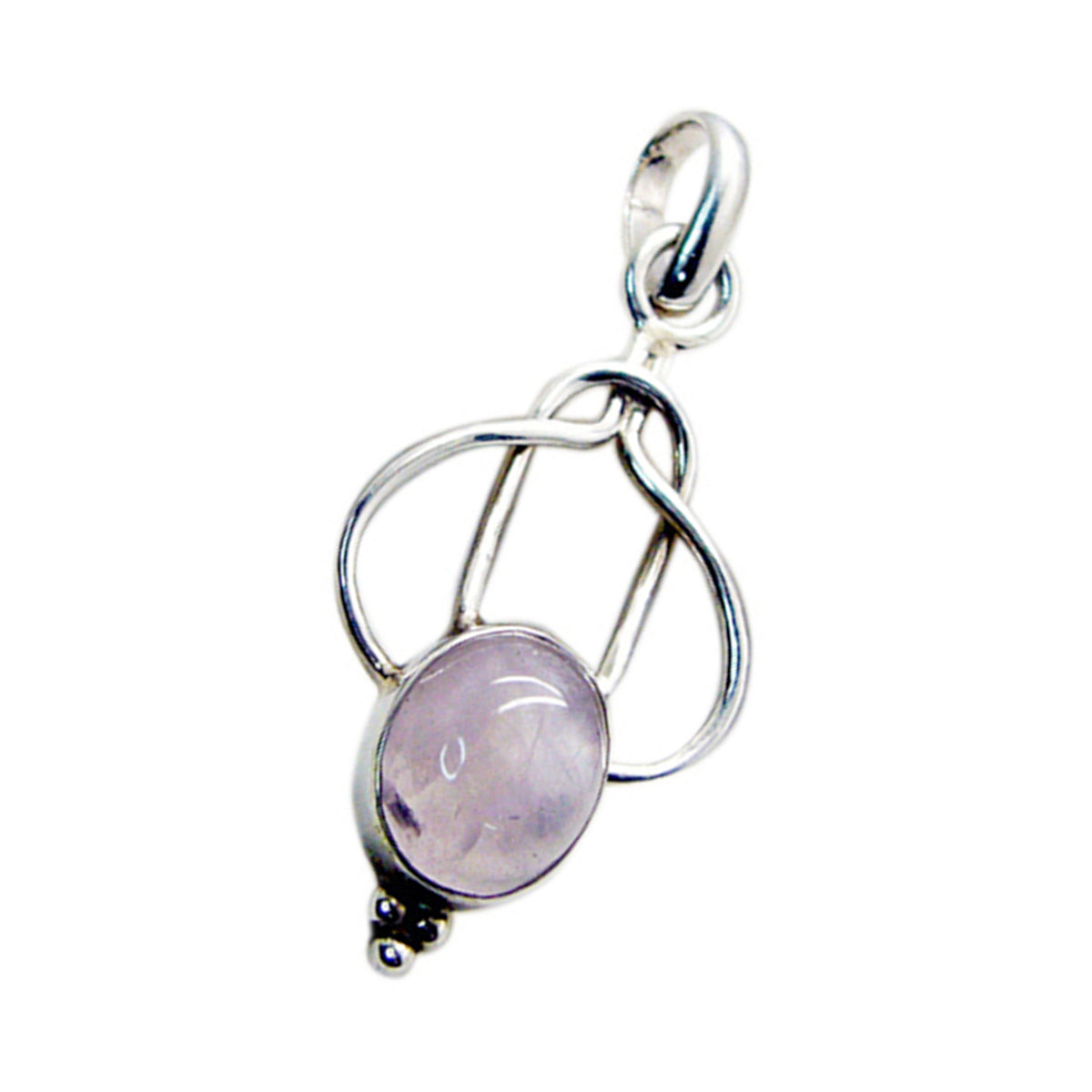 Zoey Pink Rope-Wire Dainty Pendant