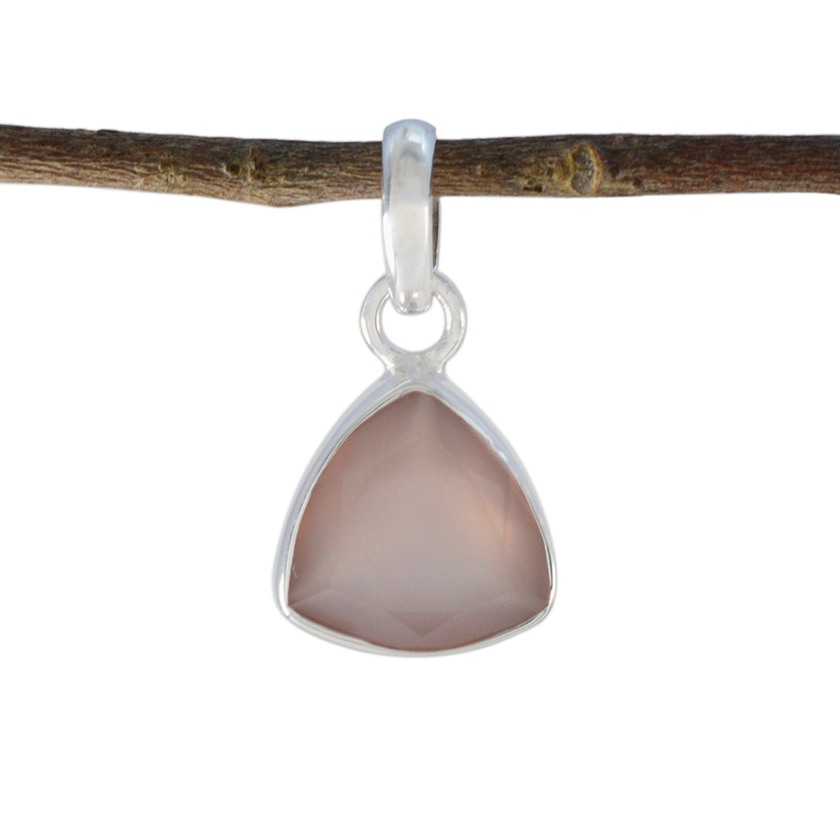 Abigail Pink Sophisticated Dainty Pendant Rose Quartz Pink Pink