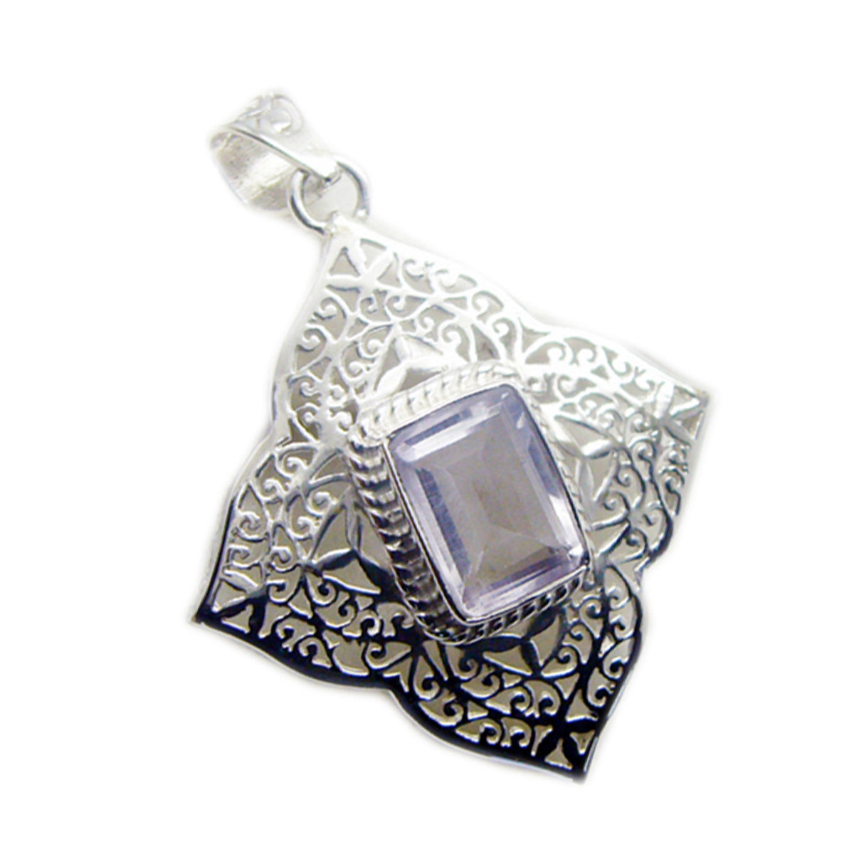 Yasmine Pink Vintage Statement Pendant