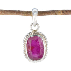 Yasmin Red Rope-Wire Dainty Pendant Ruby Red Red
