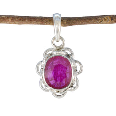 Yasmine Red Rope-Wire Delicate Pendant Ruby Red Red