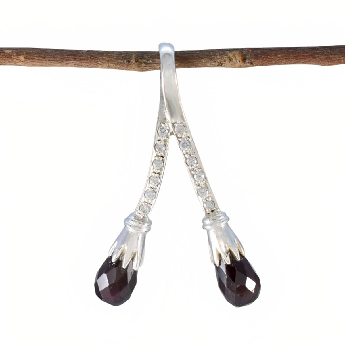 Nisa Brown Sophisticated Featherlight Pendant Smoky Quartz Brown Brown