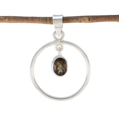 Yasmin Brown valentine Delicate Pendant Smoky Quartz Brown Brown