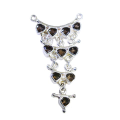 Hazel Brown valentine Eye-catching Pendant Smoky Quartz Brown Brown