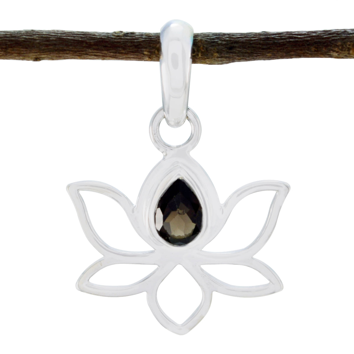 Naomi Brown Rope-Wire Elegant Pendant smoky quartz Brown Brown
