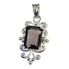 Autumn Brown Luxurious Eye-catching Pendant smoky quartz Brown Brown