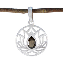 Eleanor Brown Rope-Wire Dainty Pendant Smoky Quartz Brown Brown