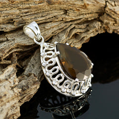 Maya Brown Victorian Chunky Pendant