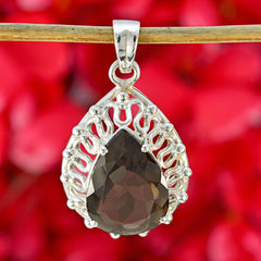 Maya Brown Victorian Chunky Pendant