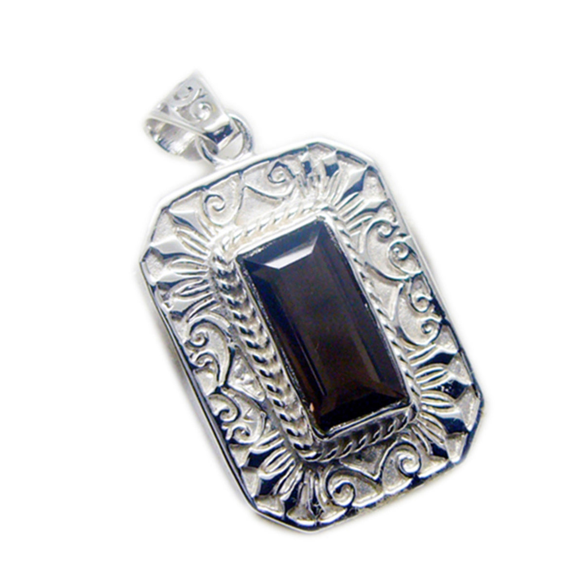 Zoey Brown Filigree Chunky Pendant