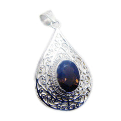 Mariana Brown Retro Statement Pendant Smoky Quartz Brown Brown