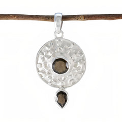 Teresa Brown Geometric Eye-catching Pendant Smoky Quartz Brown Brown
