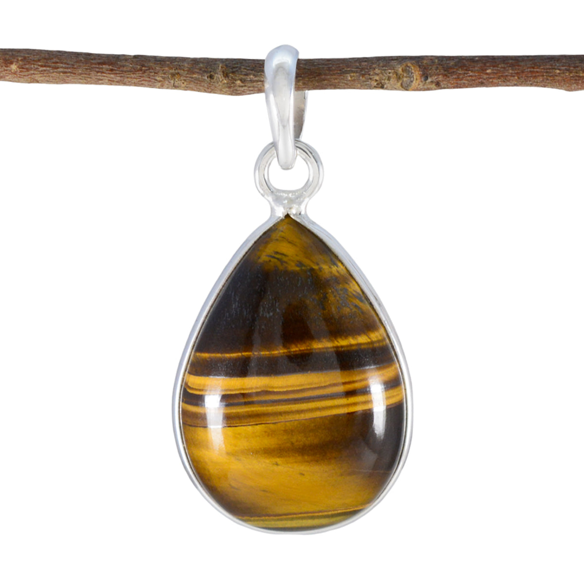 Bianca Brown Feminine Essential Pendant Tiger Eye Brown Brown