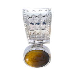 Bianca Brown Trendy Delicate Pendant Tiger Eye Brown Brown
