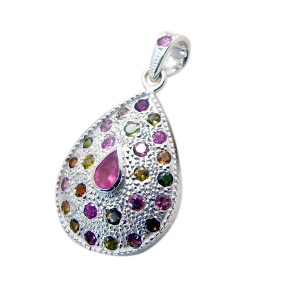 Yasmine multicolor Feminine Statement Pendant