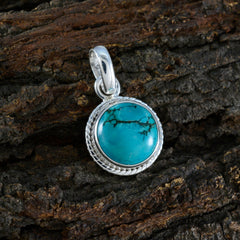 Rosa Turquoise Rope-Wire Whisper-thin Pendant