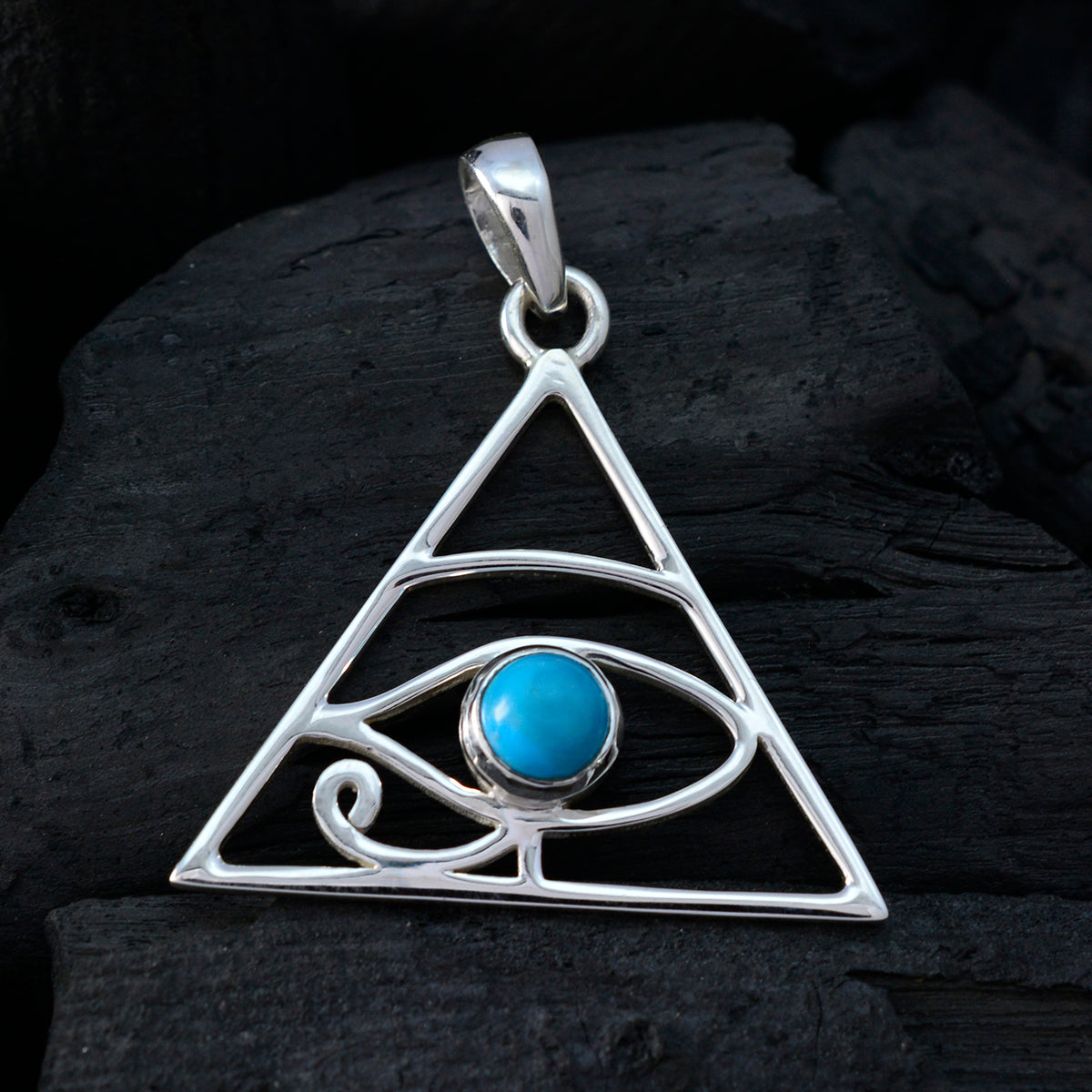 Joaquina Turquoise Rope-Wire Whisper-thin Pendant