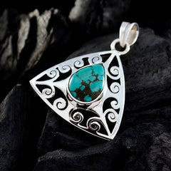 Genesis Turquoise Retro Whisper-thin Pendant