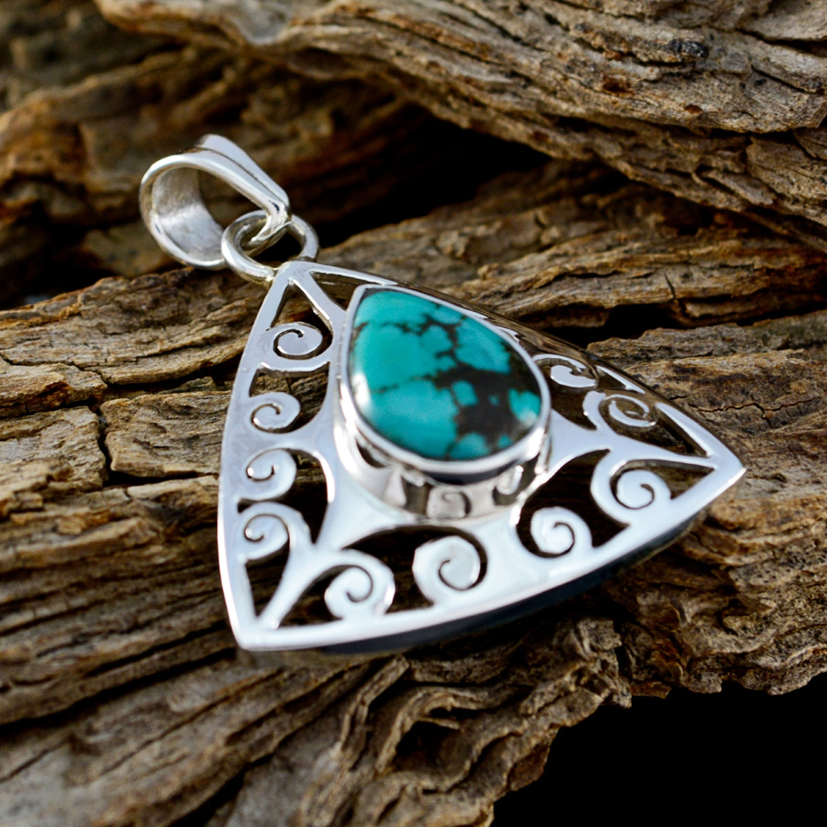 Genesis Turquoise Retro Whisper-thin Pendant