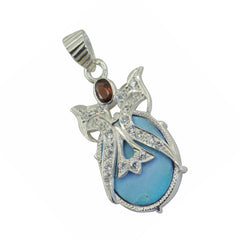 Hannah Turquoise Trendy Featherlight Pendant