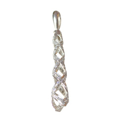 Lucia White Engagement Featherlight Pendant White CZ White White