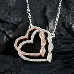 Carla White valentine Tiny Pendant
