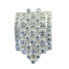 Stella White Graceful Statement Pendant White CZ White White
