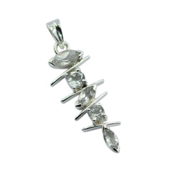Joaquina White Graceful Tiny Pendant