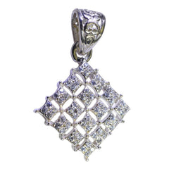 Violet White Abstract Whisper-thin Pendant Crystal Quartz White White