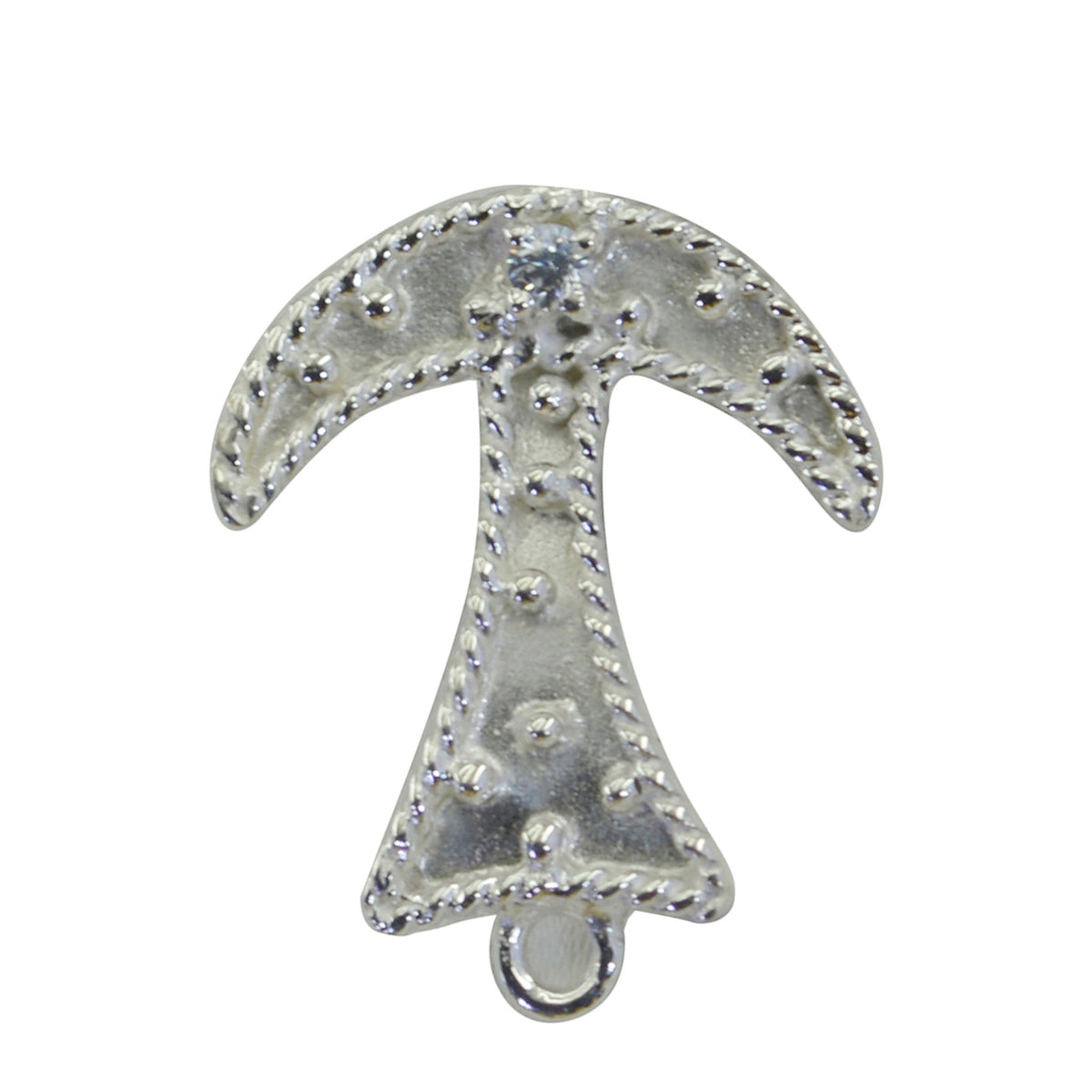 Isabella White Feminine Featherlight Pendant White CZ White White