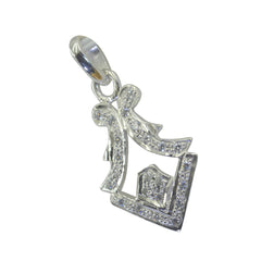 Isabelle White Graceful Featherlight Pendant