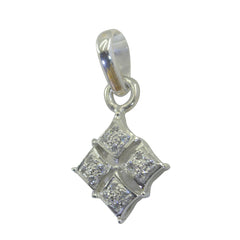 Isla White Fairytale Featherlight Pendant White CZ White White