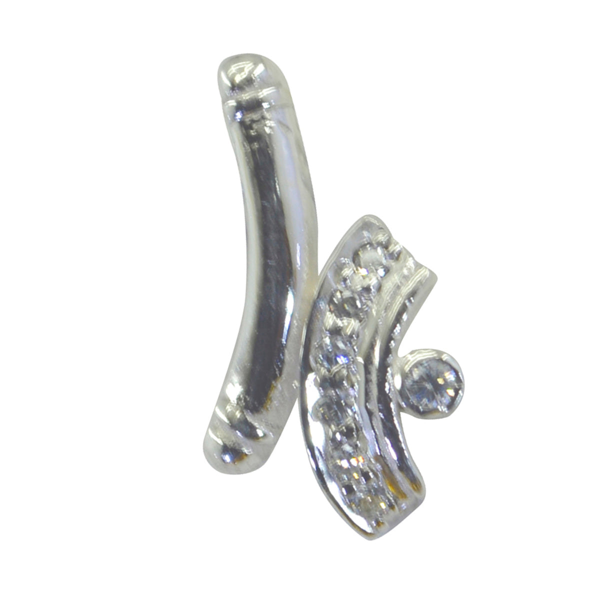 Dewi White Luxurious Featherlight Pendant White CZ White White