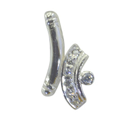 Dewi White Luxurious Featherlight Pendant White CZ White White