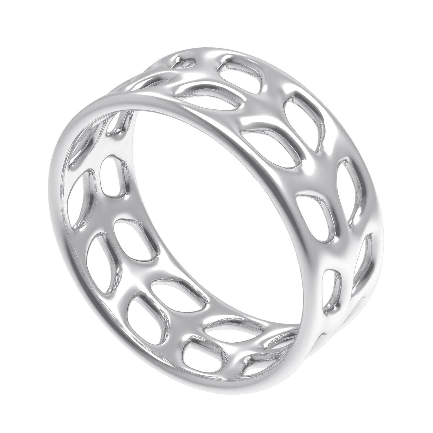 Genesis Filigree Plain Plain Thumb Ring Plain Thumb Gray