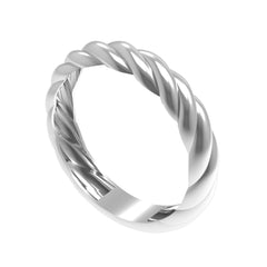 Lourdes Twist Plain Plain Thumb Ring Plain Thumb Gray