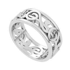 Isabella Filigree Plain Plain Thumb Ring