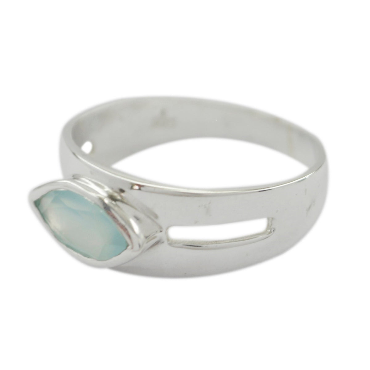 Andrea Trendy Aqua Solitaire Ring