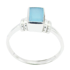 zazlle Boho Aqua Solitaire Ring Aqua Chalcedony Green
